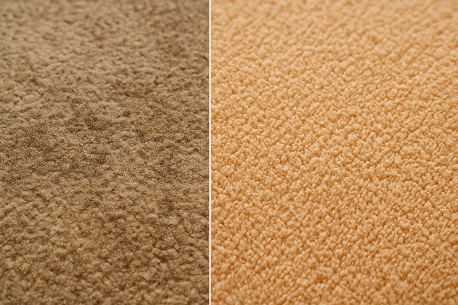 Carpet cleaning result