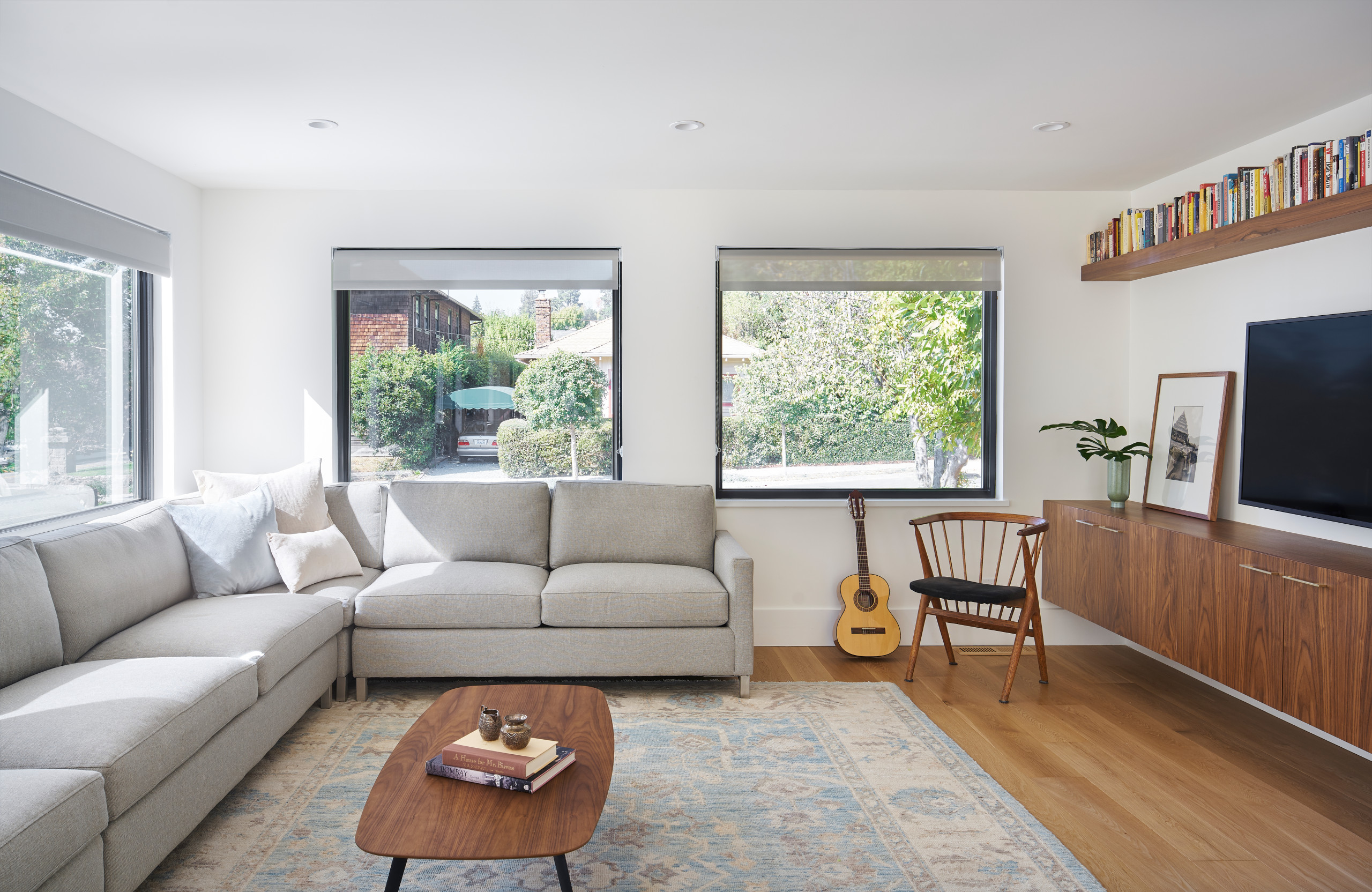 Living room cleaning result